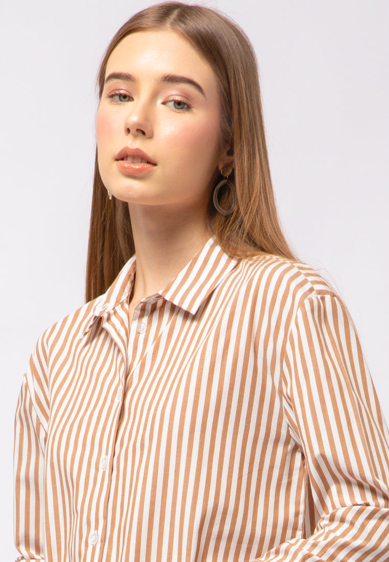 Loose Fit Stripes Blouse