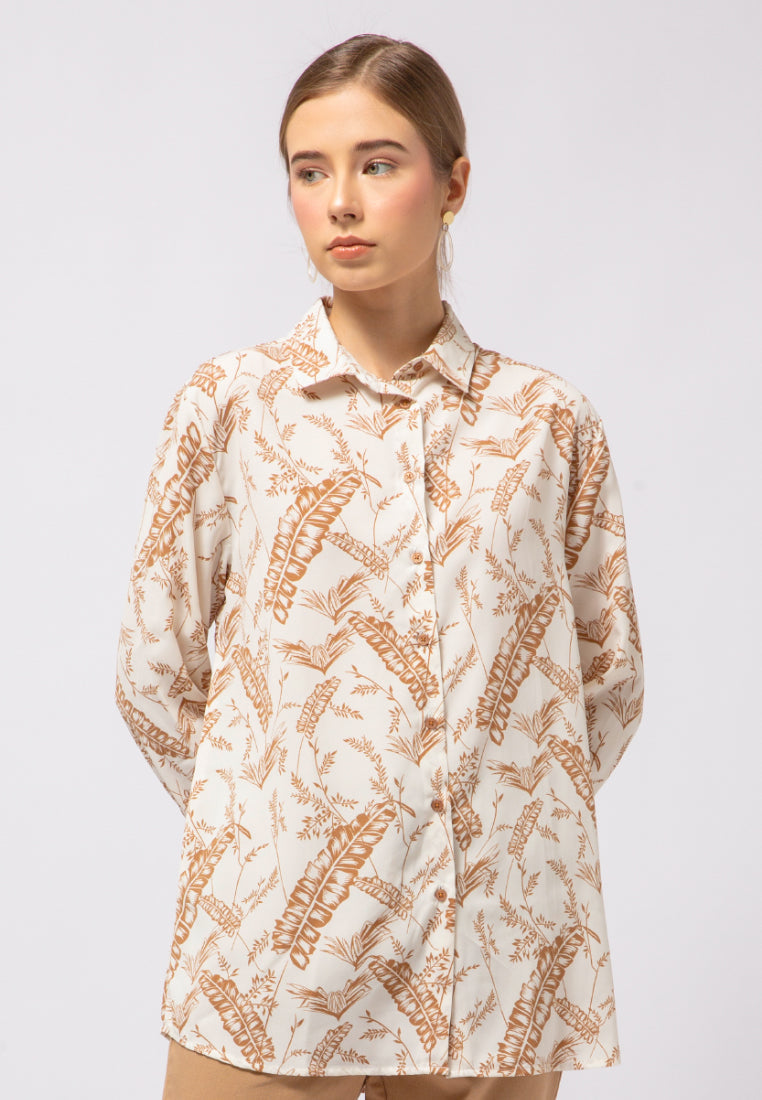 Loose Fit Printed Blouse