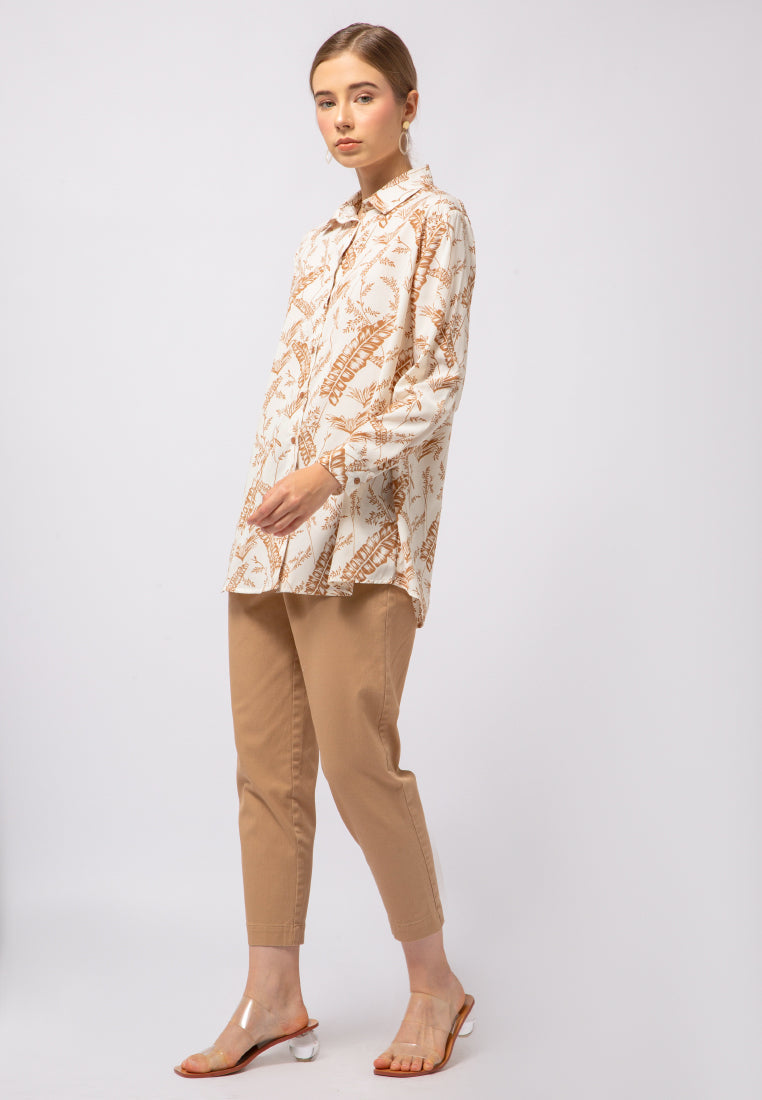 Loose Fit Printed Blouse