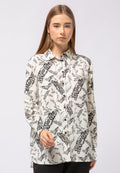 Loose Fit Printed Blouse