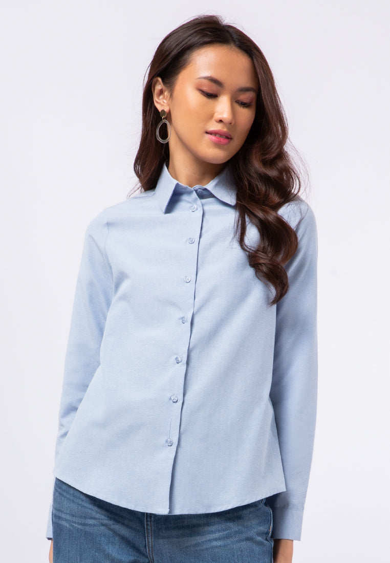 Regular Fit Long Sleeve Blouse