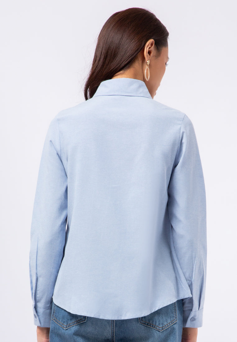 Regular Fit Long Sleeve Blouse