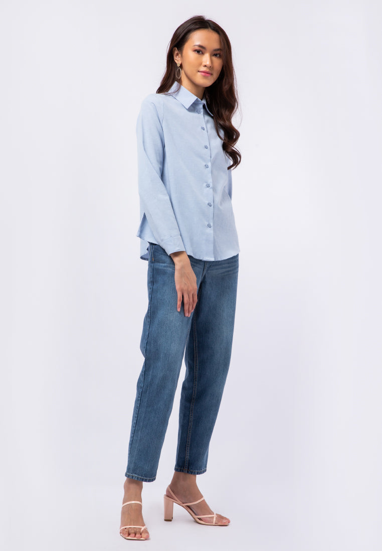 Regular Fit Long Sleeve Blouse