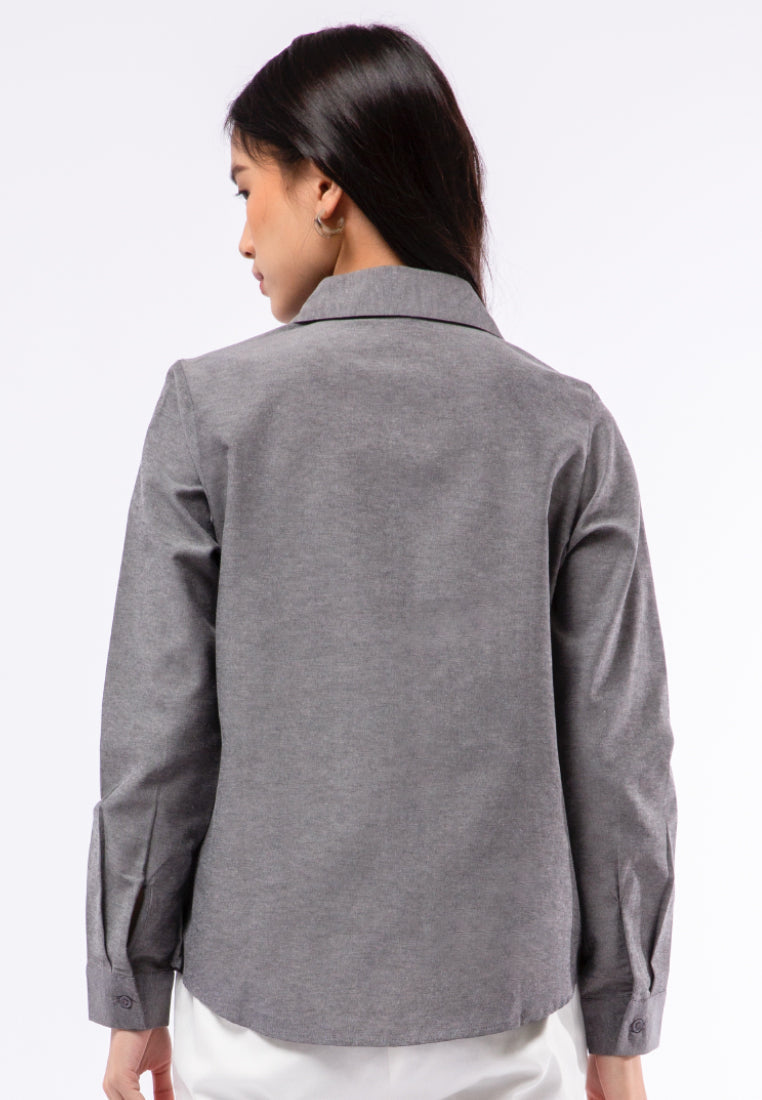 Regular Fit Long Sleeve Blouse