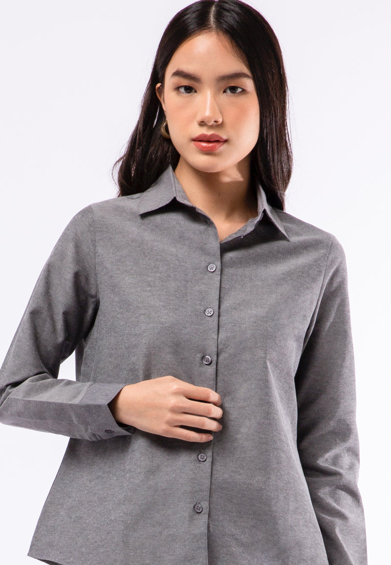 Regular Fit Long Sleeve Blouse