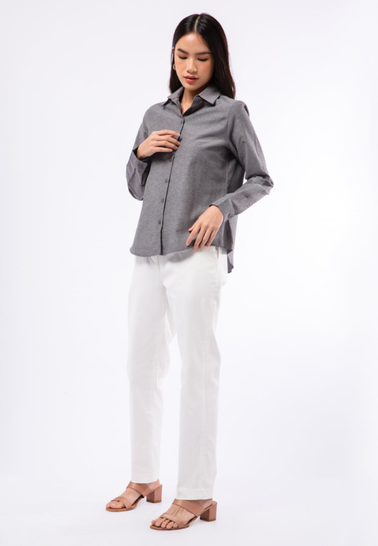 Regular Fit Long Sleeve Blouse