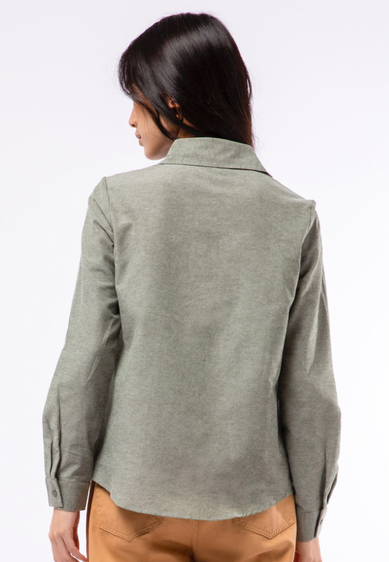 Regular Fit Long Sleeve Blouse