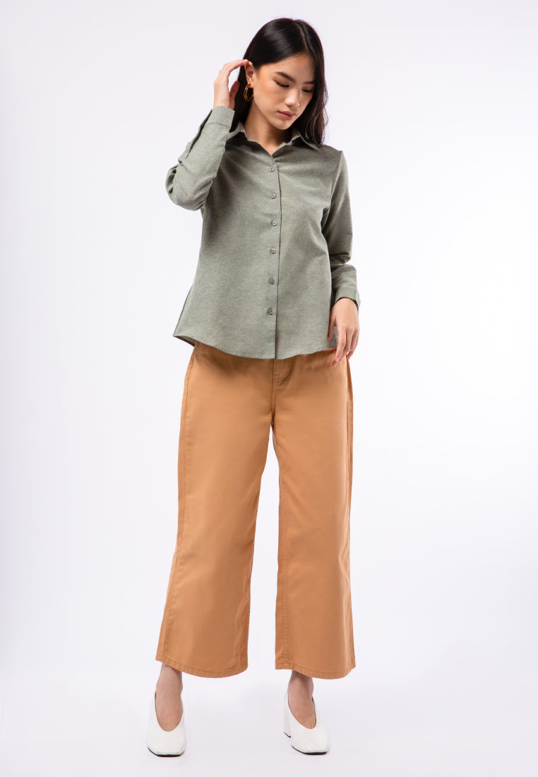 Regular Fit Long Sleeve Blouse