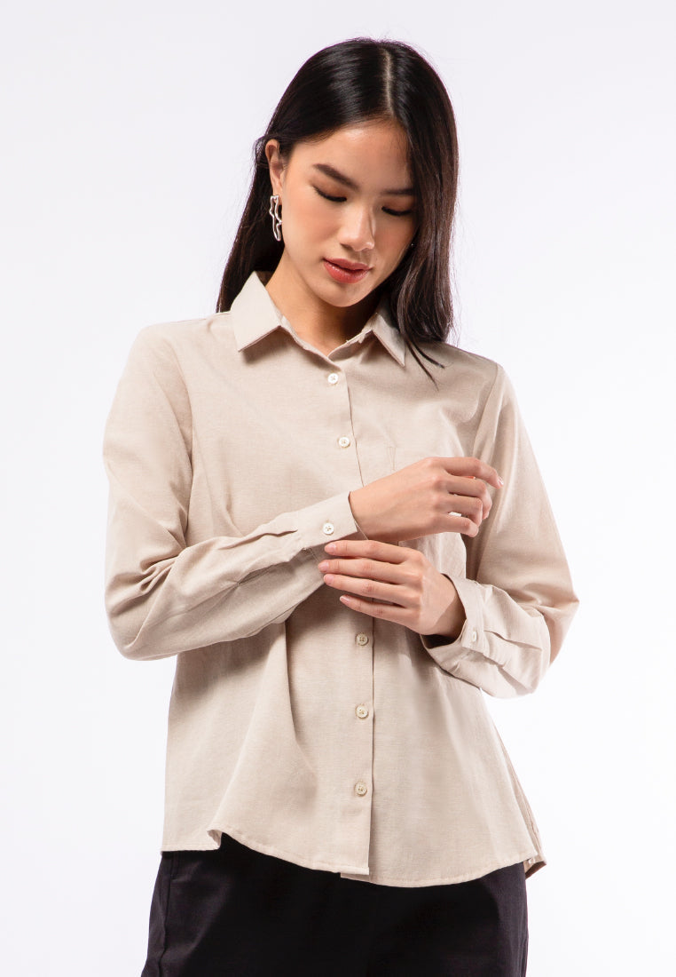 Regular Fit Oxford Blouse