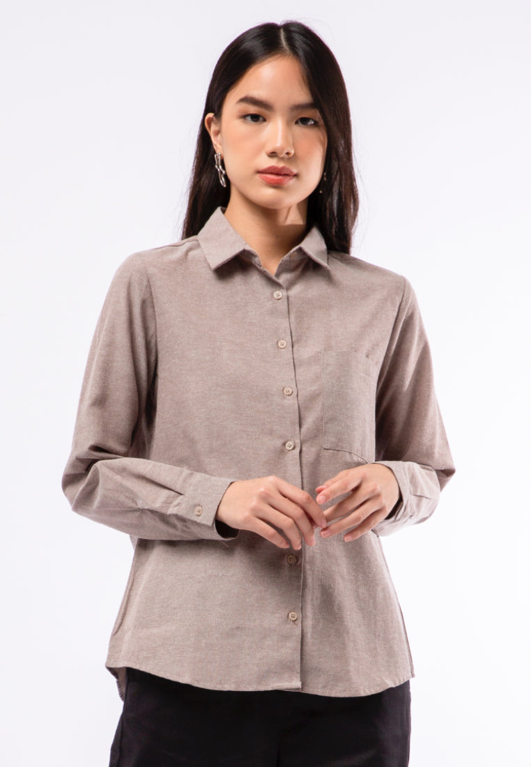 Regular Fit Oxford Blouse