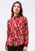 Printed Long Sleeve Blouse