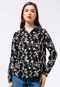 Printed Long Sleeve Blouse