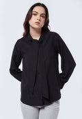 Tie Bow Long Sleeve Blouse