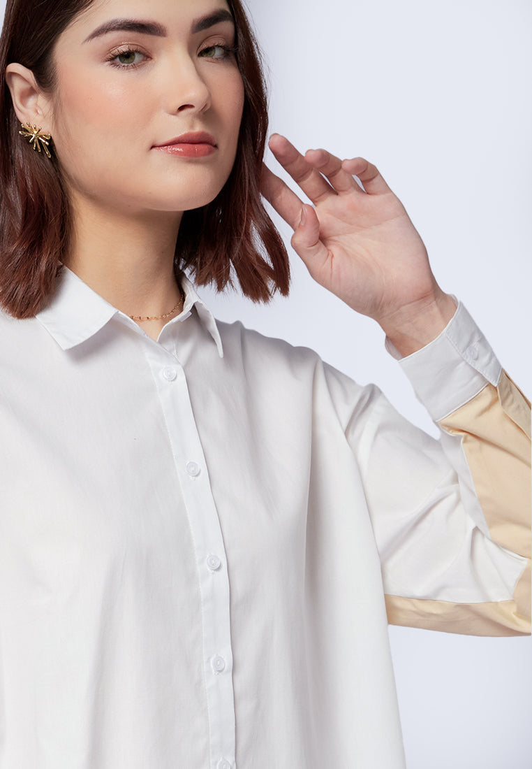 Two Tone Oversized Shirt