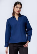 V-Neck Long Sleeve Blouse