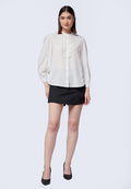 Ruffled Long Sleeve Blouse