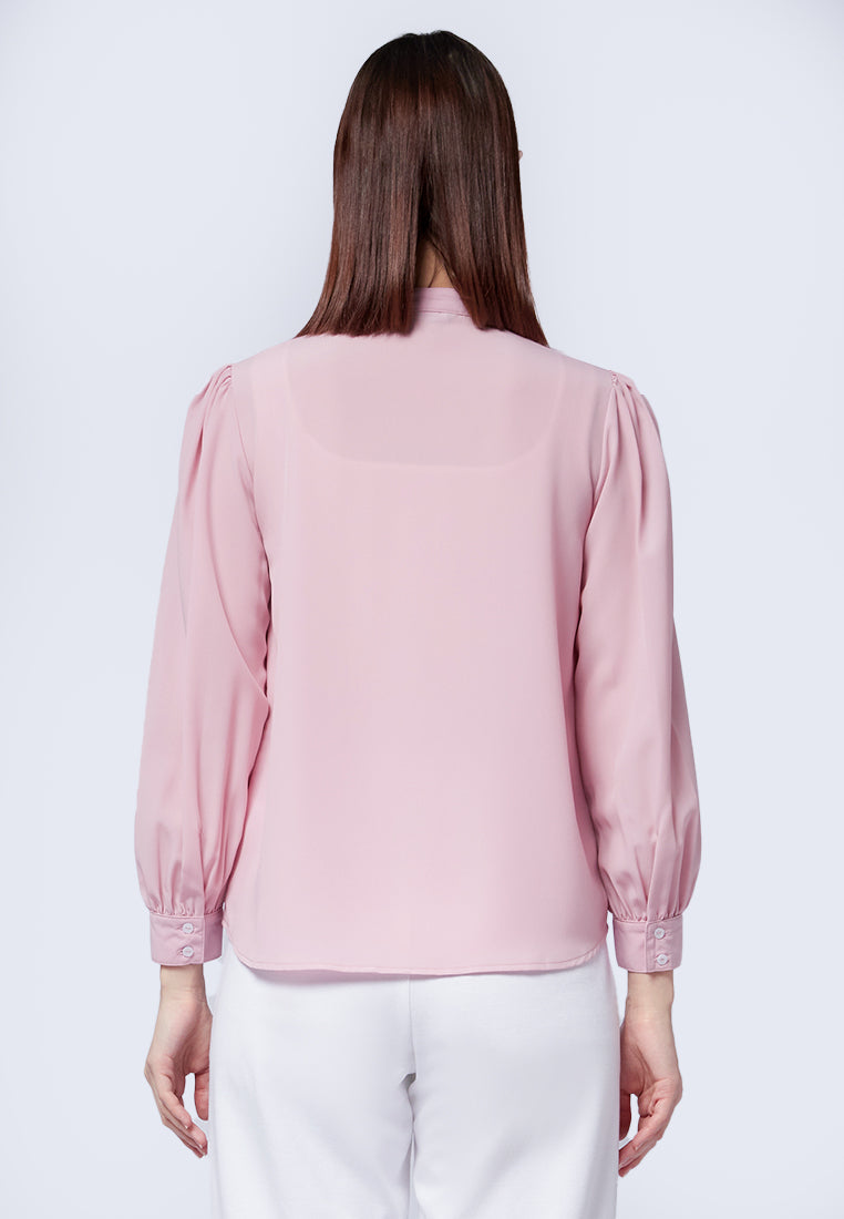 Ruffled Long Sleeve Blouse