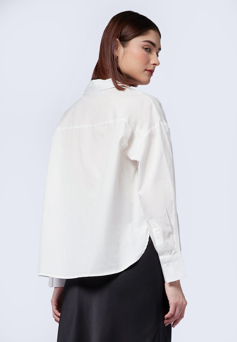 Oversized Long Sleeve Blouse