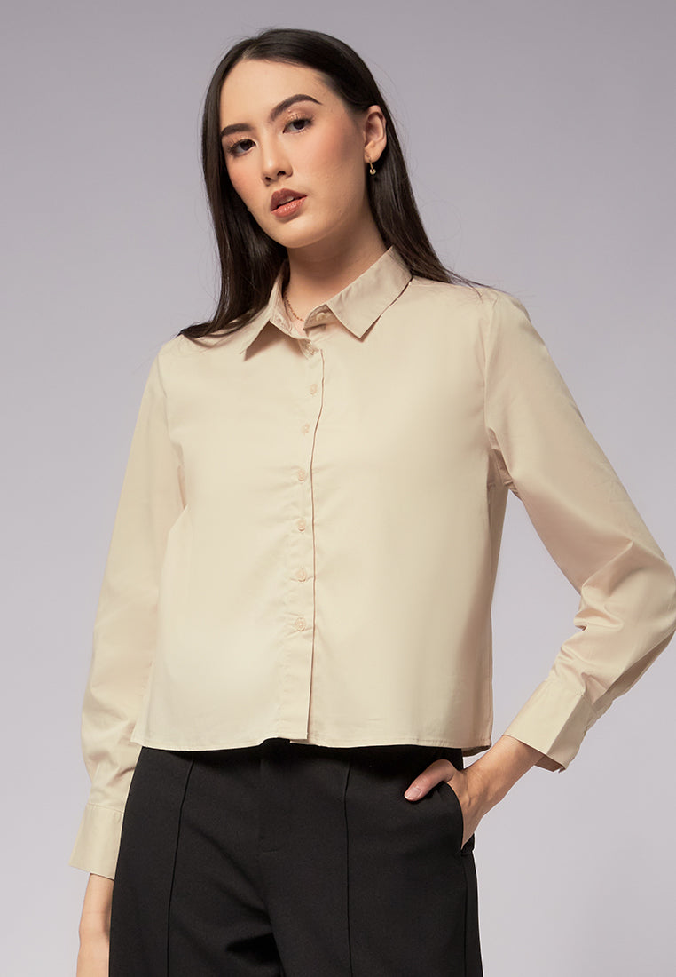 Long Sleeve Crop Shirt