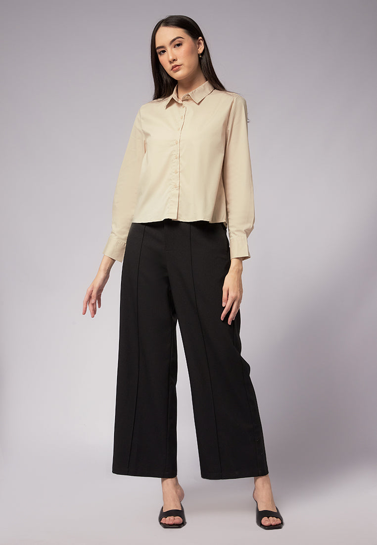 Long Sleeve Crop Shirt