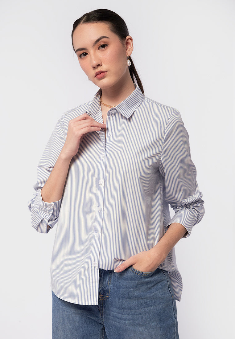 Long Sleeve Stripes Shirt