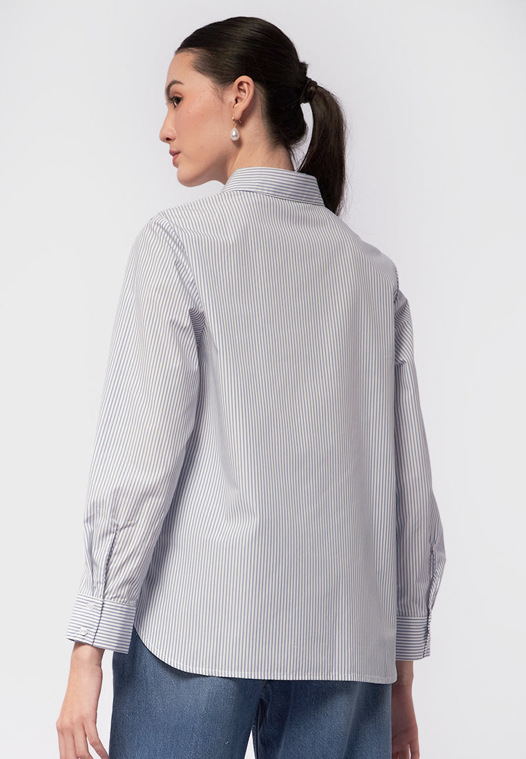 Long Sleeve Stripes Shirt