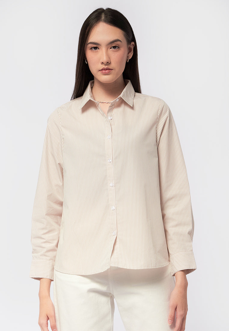 Long Sleeve Stripes Shirt