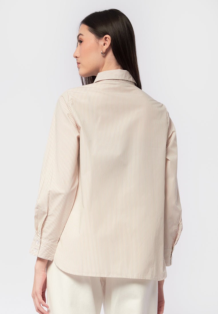 Long Sleeve Stripes Shirt