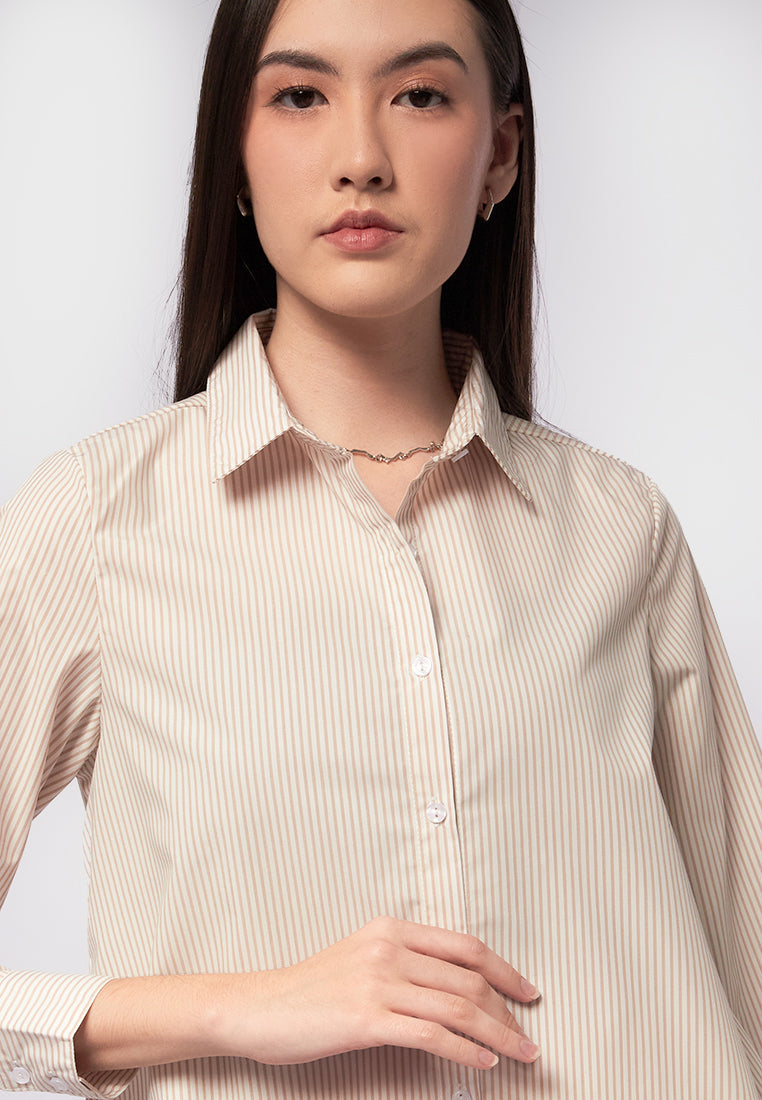 Long Sleeve Stripes Shirt