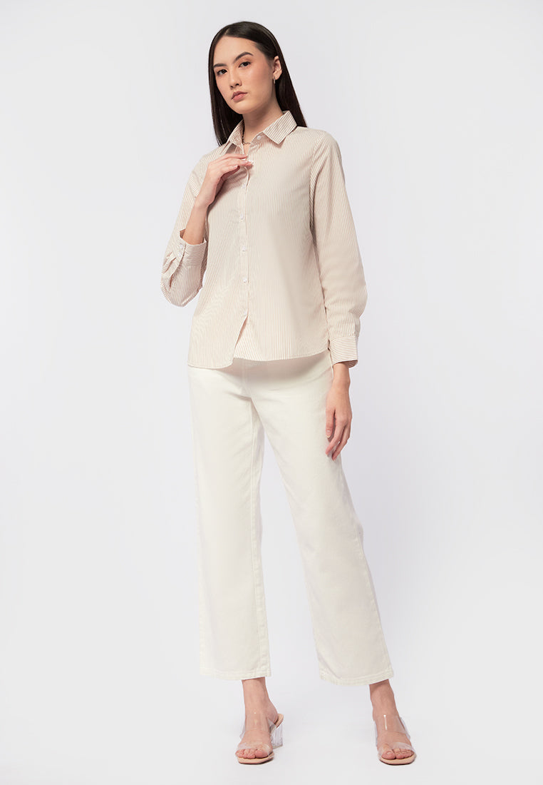 Long Sleeve Stripes Shirt