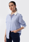 Long Sleeve Striped Blouse