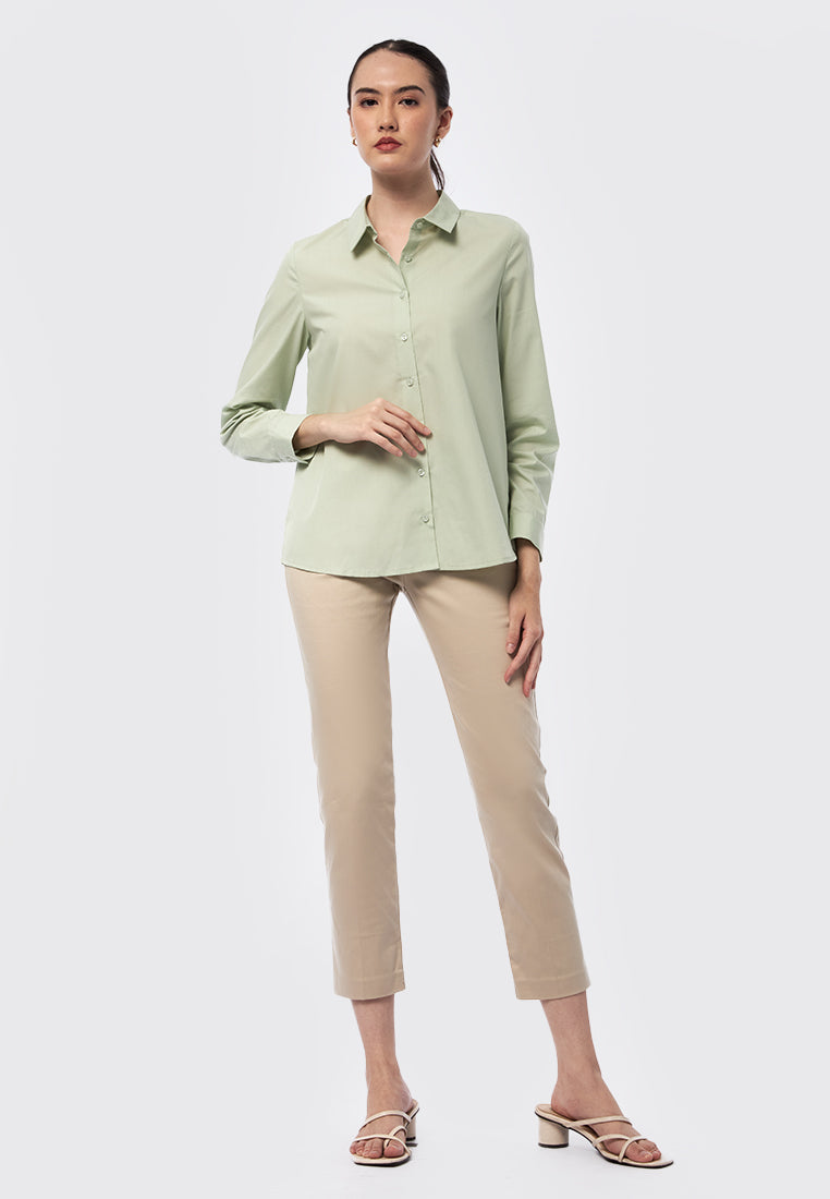 Regular Fit Long Sleeve Blouse