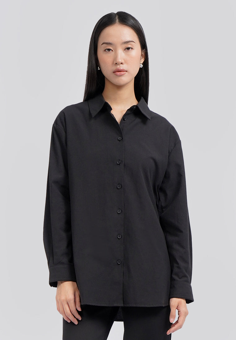 Oversized Long Sleeve Blouse