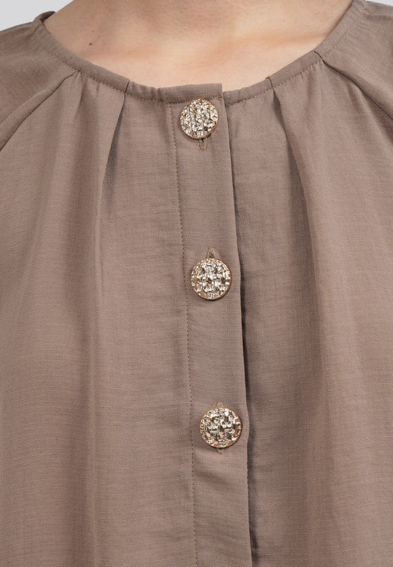 Round Neck Raglan Blouse