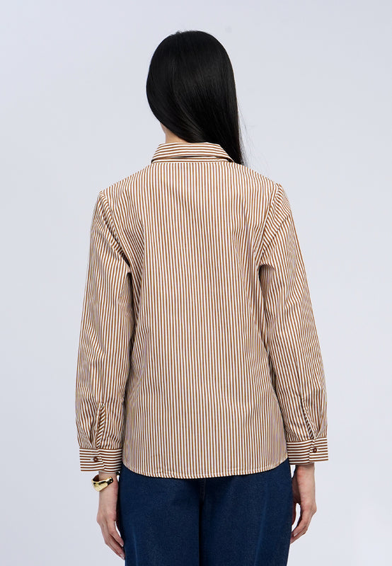 Long Sleeve Stripes Shirt