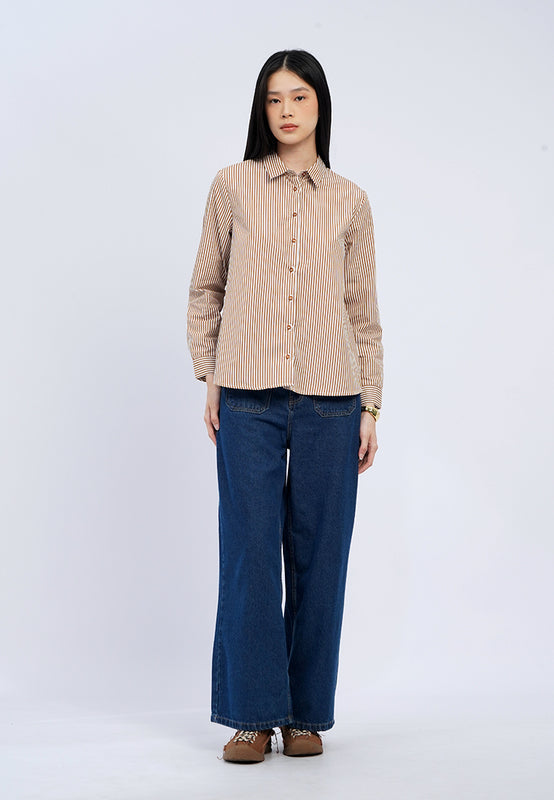 Long Sleeve Stripes Shirt