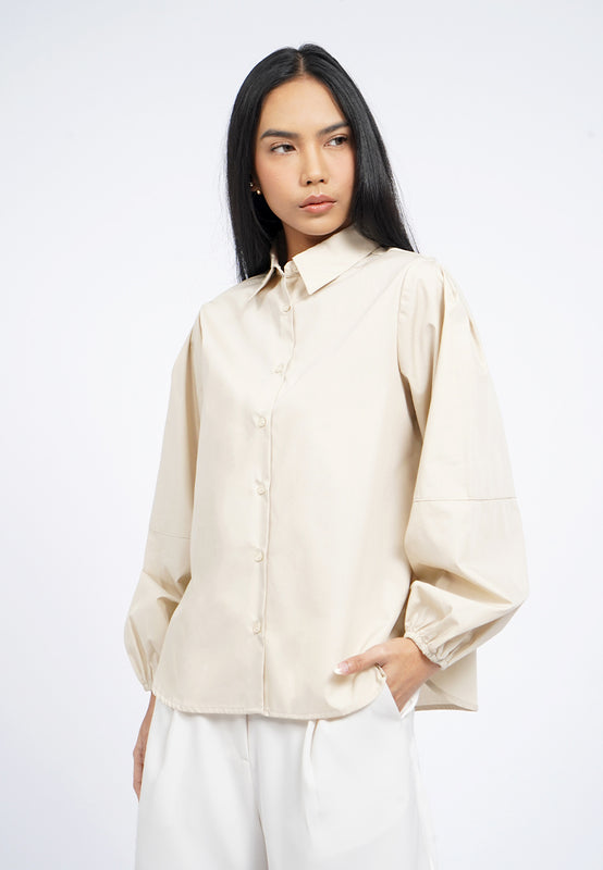 Voluminous Sleeve Blouse
