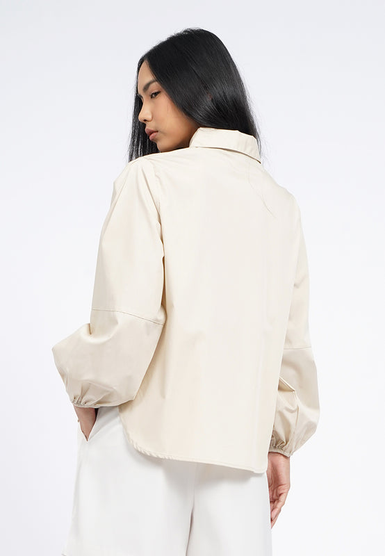 Voluminous Sleeve Blouse