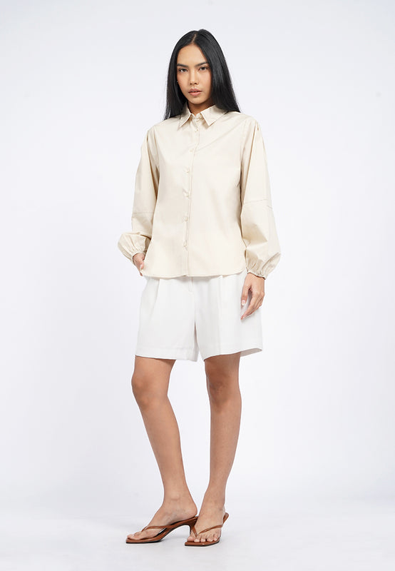 Voluminous Sleeve Blouse