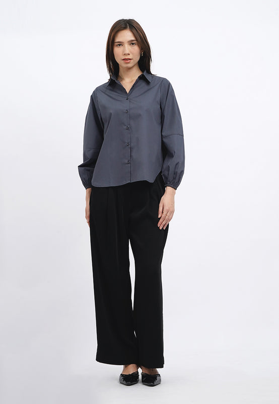 Voluminous Sleeve Blouse