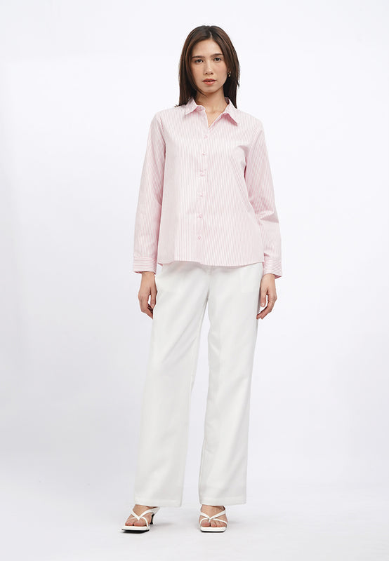 Long Sleeve Stripes Shirt