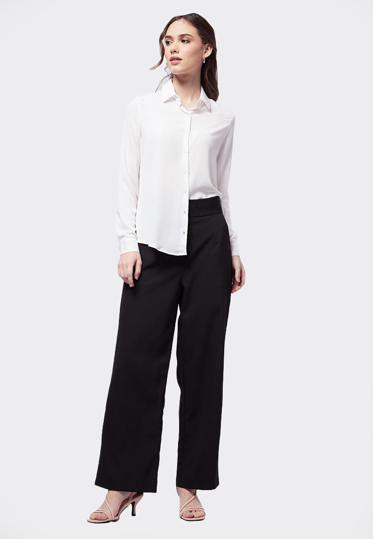 Basic Long Sleeve Blouse