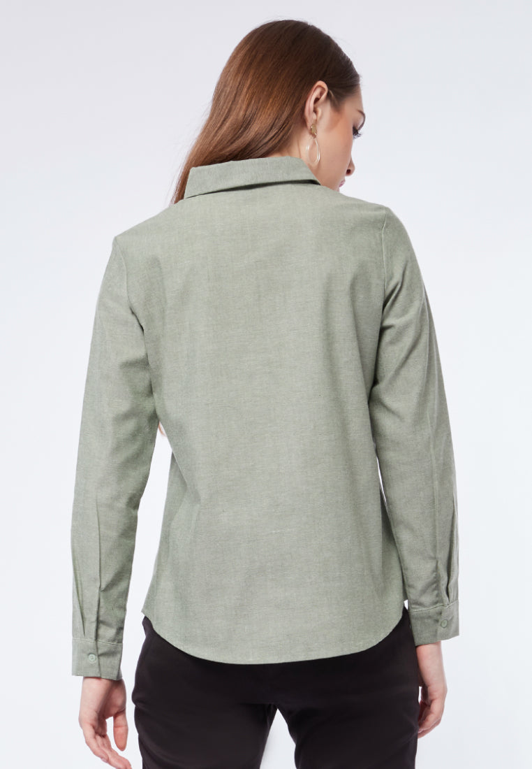 Regular Fit Long Sleeve Blouse