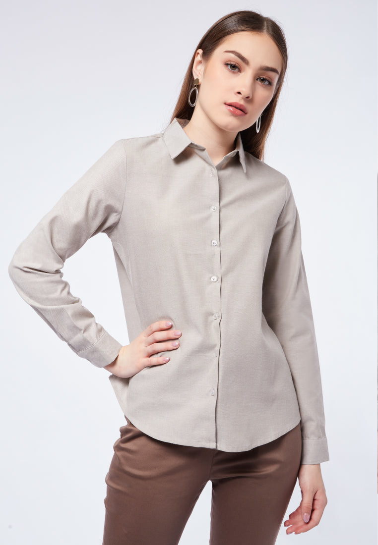 Regular Fit Long Sleeve Blouse