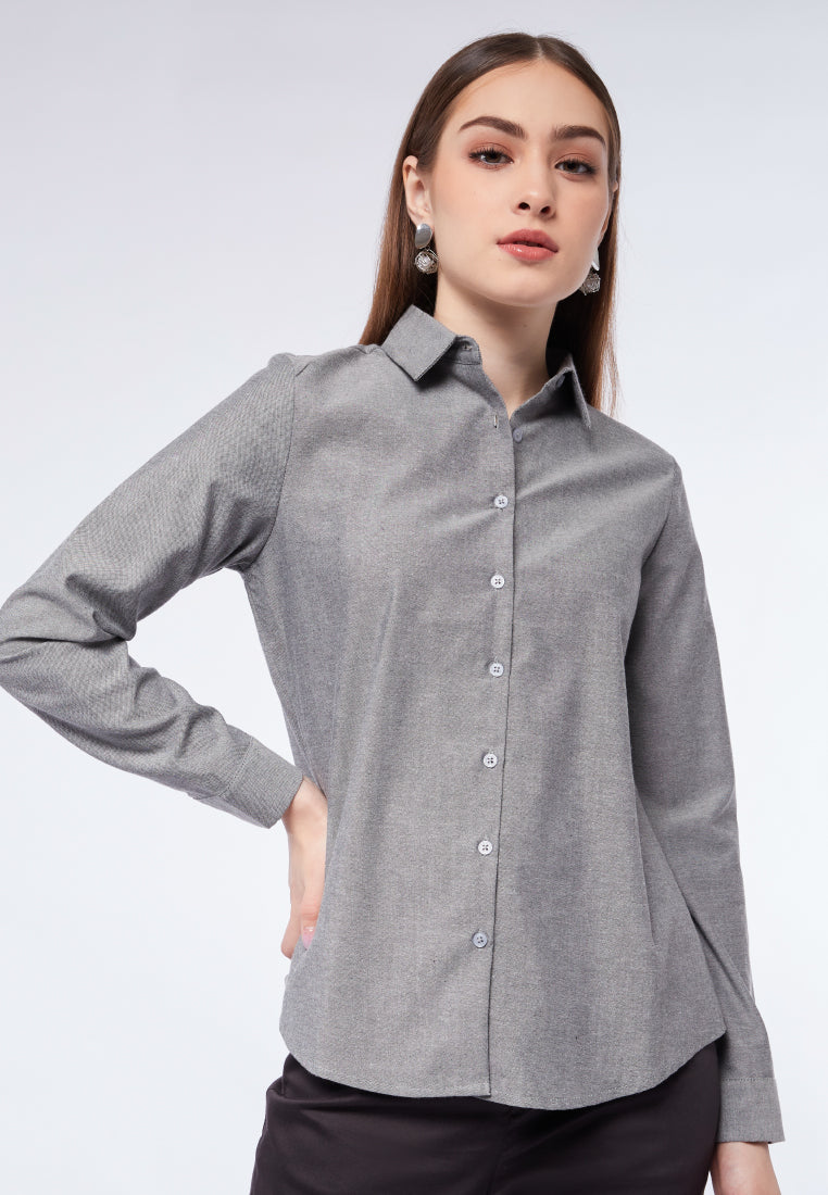 Regular Fit Long Sleeve Blouse