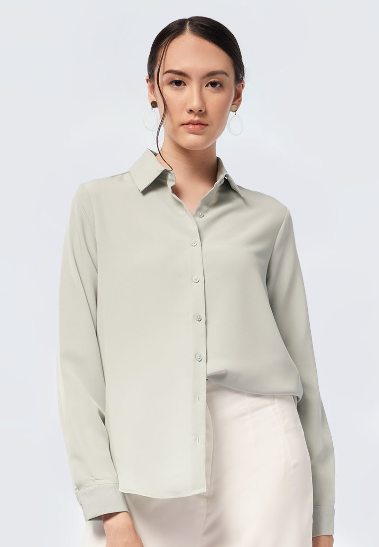 Regular Fit Long Sleeve Blouse