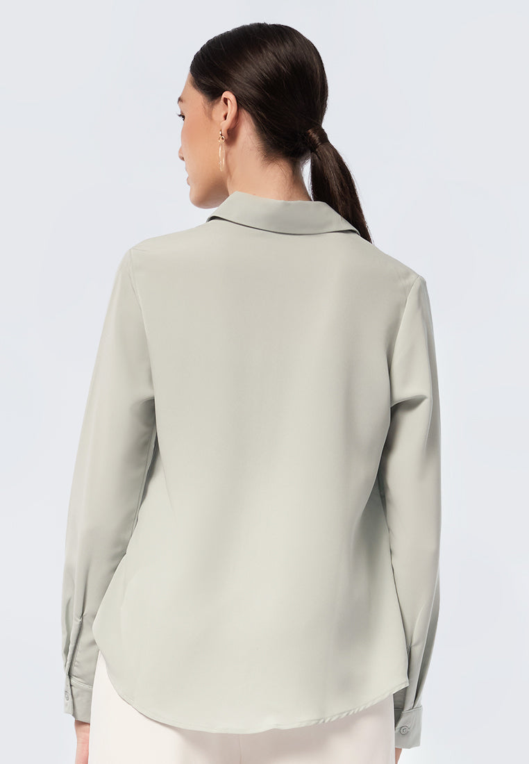 Regular Fit Long Sleeve Blouse