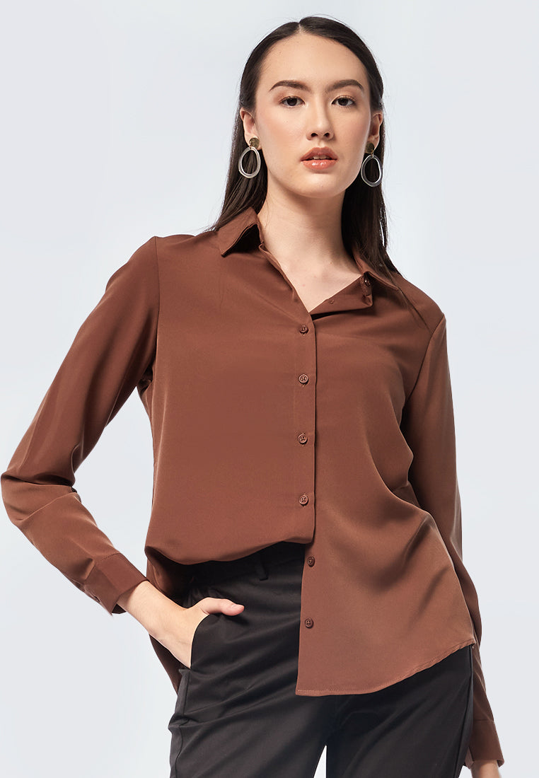 Regular Fit Long Sleeve Blouse
