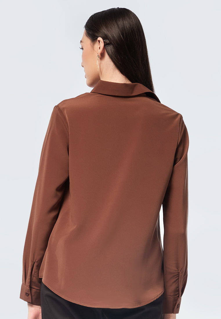 Regular Fit Long Sleeve Blouse