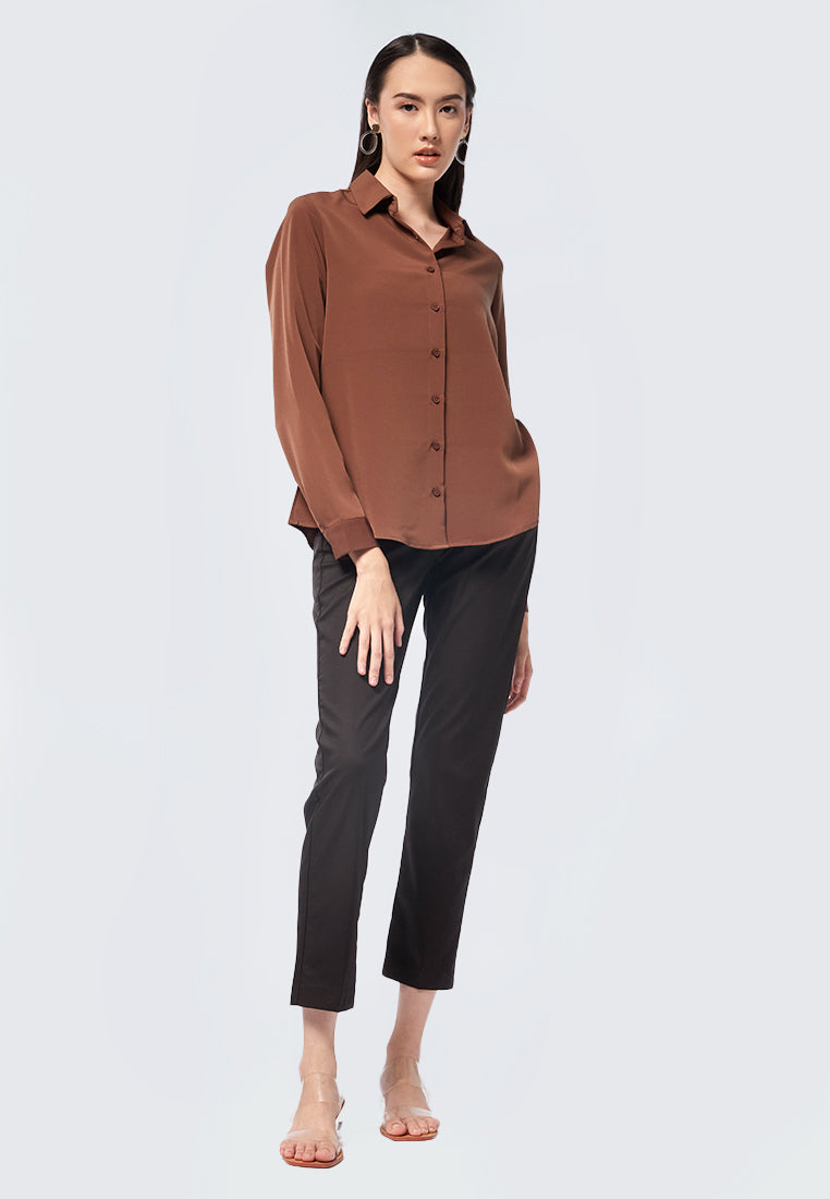 Regular Fit Long Sleeve Blouse